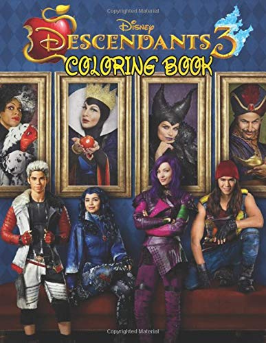 Descendants 3 Coloring Book: Jumbo Descendants 3 Coloring Book With 50 Plus Premium Images for Kids and Adults - Vol 1