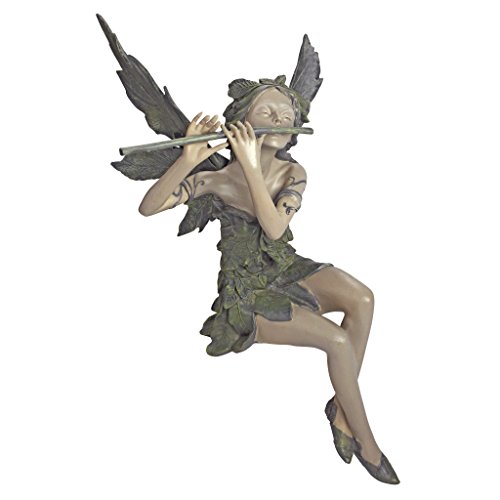 Design Toscano by Blagdon Fairy of The West Wind CL5276-Figura Decorativa para jardín (Resina), diseño del Hada del Viento del Oeste sentada, Piedra de Dos Tonos, 48 cm Design Toscano by Blagdon Fairy of The West Wind CL5276-Figura Decorativa para jardín (Resina), diseño del Hada del Viento del Oeste sentada, Piedra de Dos Tonos, 48 cm