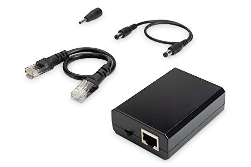 DIGITUS PoE+ Splitter - IEEE802.3at - Gigabit Ethernet - Tensión de salida 5, 9, 12 Voltios - DC 3.5mm plug & socket