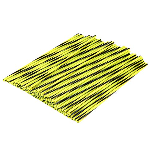 Dilwe Spoke Skins - Cubiertas para radios de Moto (72 Unidades) Default Giallo Fluorescente Dilwe Spoke Skins - Cubiertas para radios de Moto (72 Unidades) Default Giallo Fluorescente