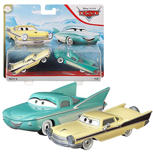 Disney Selección Doble Pack Cars | Modelos Vehículos 2020 | Cast 1:55 | Mattel, Cars Doppelpacks:Nicky B. & FLO