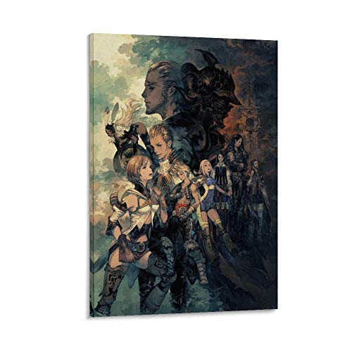 DRAGON VINES Final Fantasy Xii The Zodiac Age Art - Lienzo decorativo para otoño (50 x 75 cm)