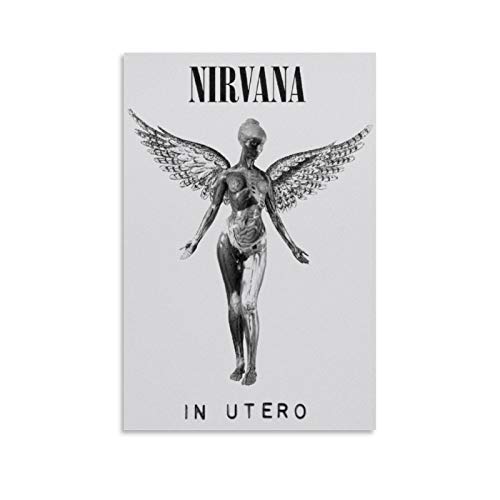 DRAGON VINES Póster de Utero Nirvana edición del 20º aniversario de la casa de campo (60 x 90 cm)