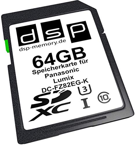 DSP Memory Ultra Highspeed Z-4051557440944 - Tarjeta de Memoria para cámara Digital Panasonic Lumix DC-FZ82EG-K, Color Negro