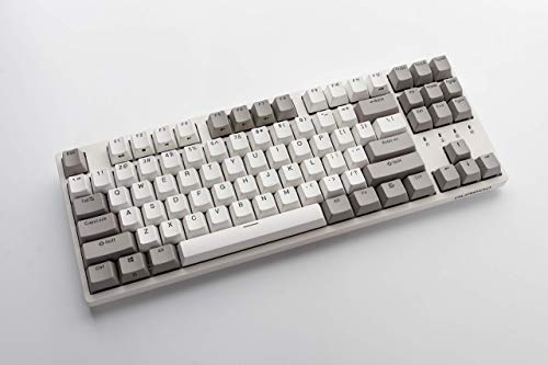 DURGOD Teclado mecánico Gaming Cherry MX Brown 87 teclas USB C Cable PBT Keycaps