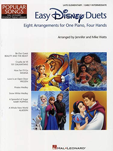 Easy Disney Duets - Popular Songs Series: 8 Arrangements for 1 Piano, 4 Hands (Hal Leonard Student Library: Popular Songs)