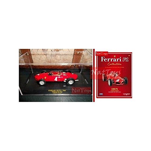EDICOLA Ferrari F1 156 1961 Von Trips Modell Die Cast 1:43 +Box +fas.63 Compatible con