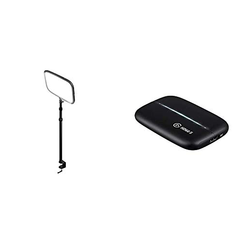 Elgato Key Light Panel LED de Estudio Profesional con 2800 Lúmenes, Color Ajustable, Controlable por Aplicación + HD60 S, Tarjeta de captura, captura a 1080p60, traspaso sin retardo Elgato Key Light Panel LED de Estudio Profesional con 2800 Lúmenes, Color Ajustable, Controlable por Aplicación + HD60 S, Tarjeta de captura, captura a 1080p60, traspaso sin retardo
