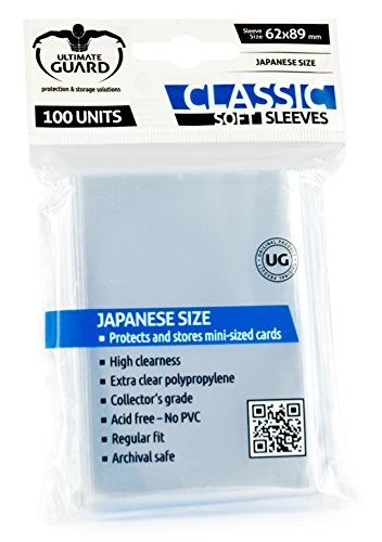 Êltimo Guardia UGD010069 - Casos Suaves clásicas, tamaño de Japón, 100 Piezas, Transparente Êltimo Guardia UGD010069 - Casos Suaves clásicas, tamaño de Japón, 100 Piezas, Transparente