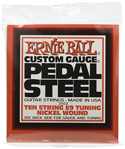 Ernie Ball Pedal Steel 10 cuerdas E9 Tuning Nickel Wound Guitarras eléctricas - 13-38 Gauge