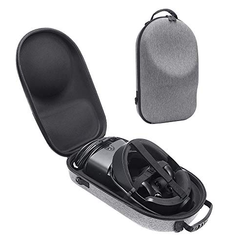 Estuche de Viaje para Oculus Rift S PC-Powered VR Gaming Headset EVA Bolso Funda Protection Carry Storage Box Portable Handheld Hard Bag (Gris)