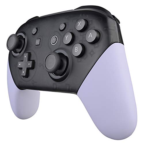 eXtremeRate Carcasa de Grip para Mando Nintendo Switch Pro Repuestos Grips de Reemplazo DIY Mangos Agarre Placa de Asa Empuñadura para Mando Nintendo Switch Pro-No Incluye Control(Violeta Claro)