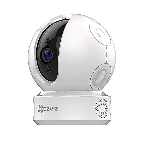 EZVIZ EZ360 720P Cámara de Seguridad Pan/Tilt Wi-Fi con Visión Nocturna, Audio Bidireccional, Máscara de Privacidad Inteligente, Servicio de Nube Disponible, Compatible con Alexa, Google Home y IFTTT