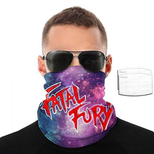 Fatal Fury - Toalla de cara transpirable para hombre y mujer, color Con 2 filtros., tamaño talla única