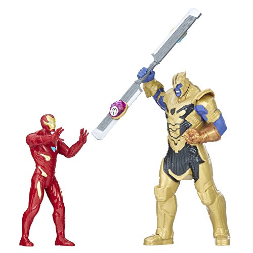 Figura de Los Vengadores Infinity War Thanos Vs Iron Man Battle Set, E0559