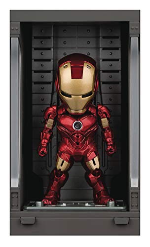 Figura Hall of Armor Iron Man Mark IV 8 cm. Iron Man 3. Beast Kingdom Toys. Mini Egg Attack. con luz (MEA-015D)