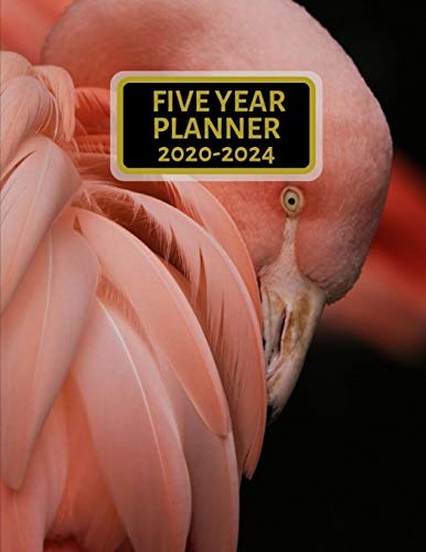 Five Year Planner 2020-2024: Flamingo Planner 60 Months Calendar, Monthly planner, Academic Planner, Agenda Business, Organizer Logbook and Journal