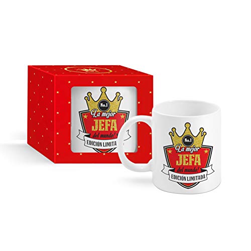 Framan Taza La Mejor JEFA del Mundo! No.1 Edición Limitada Framan Taza La Mejor JEFA del Mundo! No.1 Edición Limitada