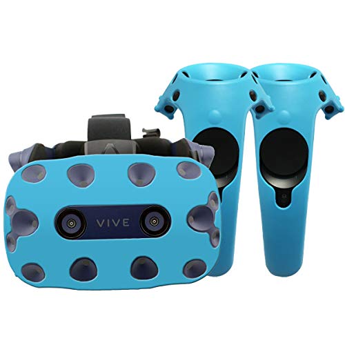 Funda de protección - Auriculares y mandos - Silicona - HTC Vive Pro (Flashy Azul)