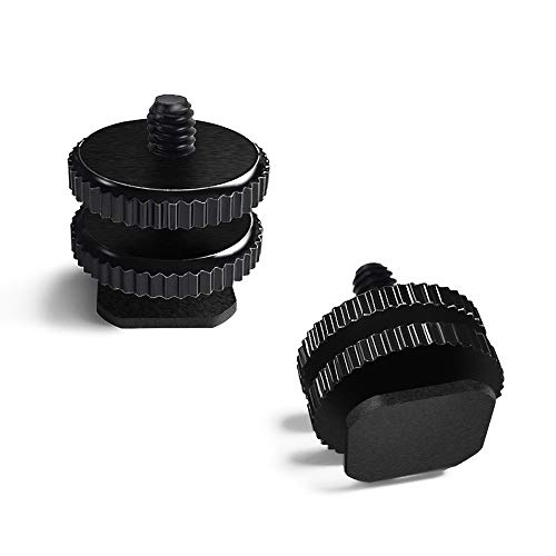 FYSL 2 Piezas Cámara Adaptador de Montaje de Zapata para Tornillo de 1/4 "-20 Trípode, Flash Zapata para Cámara Réflex Digital Rig FYSL 2 Piezas Cámara Adaptador de Montaje de Zapata para Tornillo de 1/4 "-20 Trípode, Flash Zapata para Cámara Réflex Digital Rig