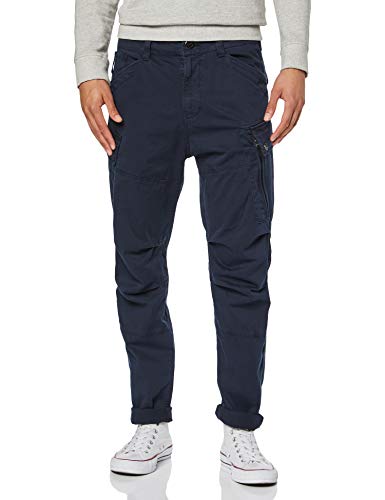 G-STAR RAW Roxic Tapered Cargo Pantalones, Azul (Mazarine Blue 4893-4213), 32W / 34L para Hombre