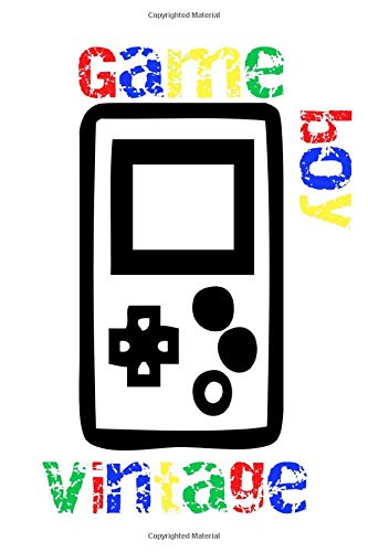 Game Boy Vintage: 6 x 9 inches on white papers with lines and bleed.