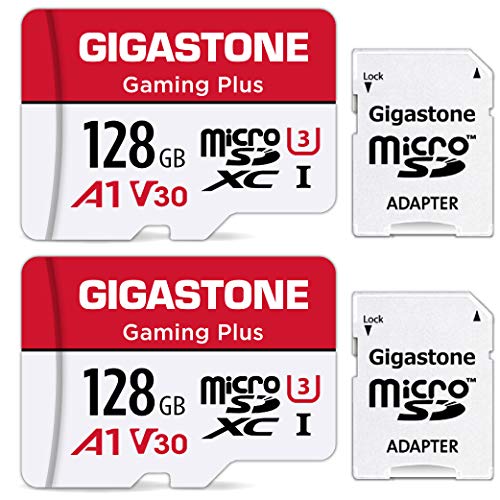 Gigastone Turbo Tarjeta de Memoria microSDXC 128GB con Adaptador, 4K Profesional Ultra HD, Alta Velocidad 4K UHD C10, Clase 10, UHS-I U3