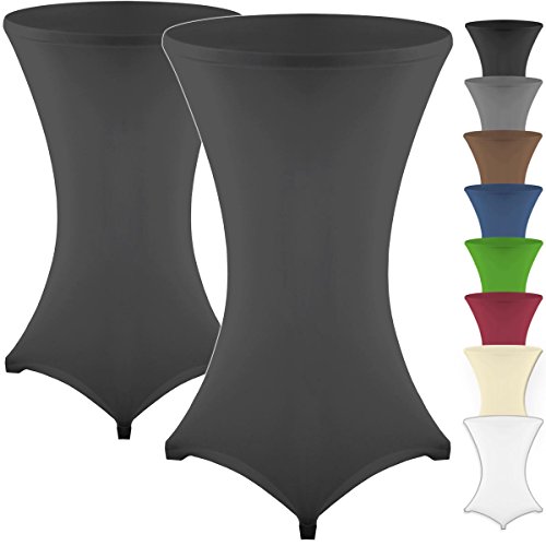 Gräfenstayn® 2 piezas. Cubierta extensible para mesa de bar Diana con sello Öko-Tex, refuerzo en la zona de los pies, lavar a máquina a 40 ° C en muchos colores y tamaños (negro, 70-120cm) Gräfenstayn® 2 piezas. Cubierta extensible para mesa de bar Diana con sello Öko-Tex, refuerzo en la zona de los pies, lavar a máquina a 40 ° C en muchos colores y tamaños (negro, 70-120cm)
