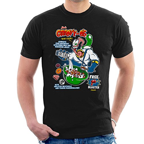GroovyOs Earth Worm Jim Cereal Men's T-Shirt
