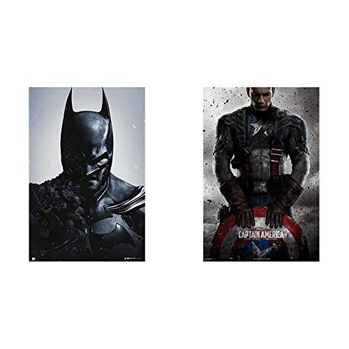 Grupo Erik Batman Arkham Origins, póster Solo, 61x91.5 cm + Poster Marvel Capitan America