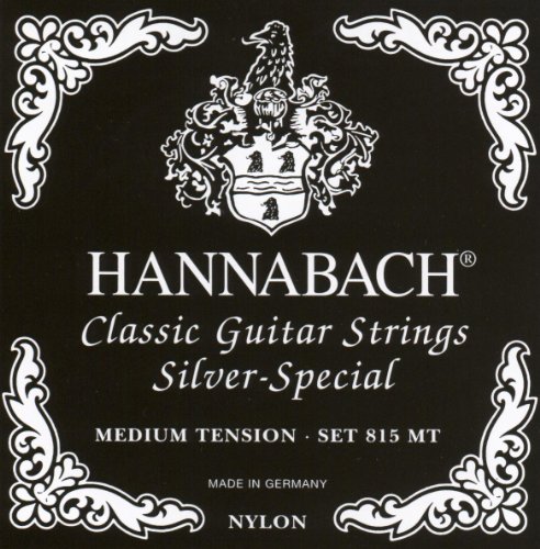 Hannabach Cuerdas para Guitarra Clásica Serie 815, Tensión Media, Plateado Especial, Set Hannabach Cuerdas para Guitarra Clásica Serie 815, Tensión Media, Plateado Especial, Set