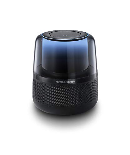 Harman-Kardon - Allure Altavoz portátil con sonido estéreo de 360º, color negro con luces, con Alexa integrada
