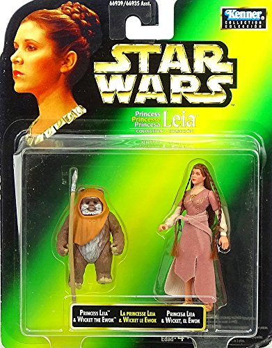 Hasbro Princess Leia Organa y Wicket The Ewok Princess Leia Collection – Star Wars Power of The Force Collection Kenner