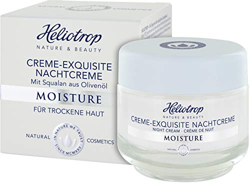 HELIOTROP Naturkosmetik Crema de noche de Moisture exquisita, para una sensación aterciopelada en la piel, refuerza el equilibrio sensible de lípidos hidrolípidos, 50 ml HELIOTROP Naturkosmetik Crema de noche de Moisture exquisita, para una sensación aterciopelada en la piel, refuerza el equilibrio sensible de lípidos hidrolípidos, 50 ml
