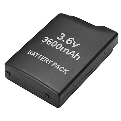 HermosaUKnight Paquete de batería Recargable de Repuesto de 3.6V 3600mAh para Sony PSP PSP1000 / 1001 (Negro)