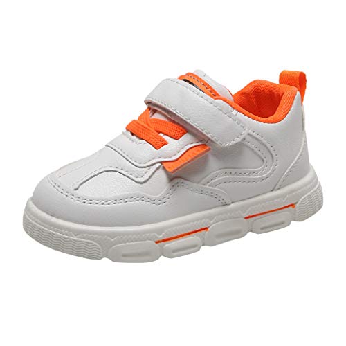 H.eternal(TM) Zapatos Informales cómodos para bebé, para niños y niñas, Informales, de Moda, Deportivos, Blancos, con Puntera Cerrada