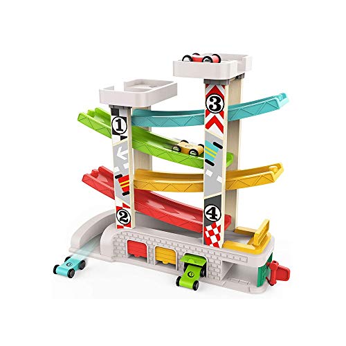 Hging Crazy Adventure Coche Niños para niños Juguetes para niños 2 3 4 5 6 años de edad niños niñas Regalo de cumpleaños Rac Race Tracks Car Playset Kids Puzzles MatchBox Juegos educativos de preescol