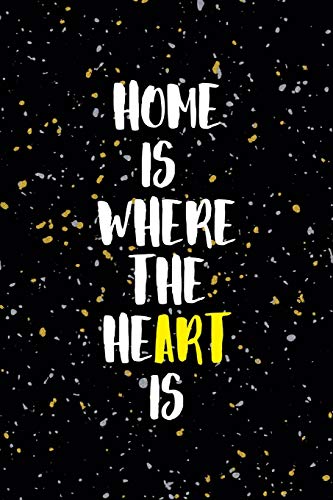 Home I Where The Heart Is: Notebook Journal Composition Blank Lined Diary Notepad 120 Pages Paperback Yellow Grey Rain Graphic Desing