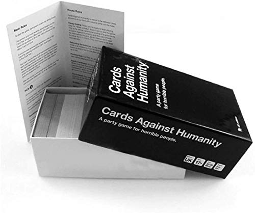HUANGB Cards Against Humanity, Un Juego De Fiesta Novedades Juegos De Mesa para Gente Horrible Familia Amigos,Black