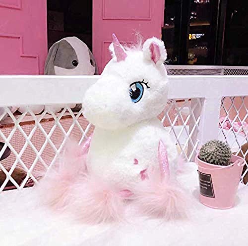 iddiaochan Peluche Pink Cherry Blossoms Pony Relleno Kawaii Soft Pony Peluches para Niños Regalo De Cumpleaños Creativo para Niñas