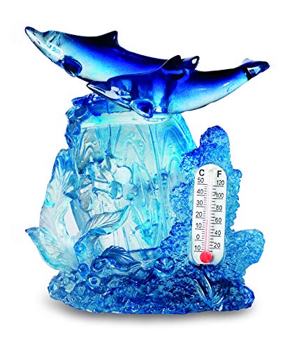 impexit - Figura decorativa, diseño de bola de delfín, 7,5/4/9 cm (c)