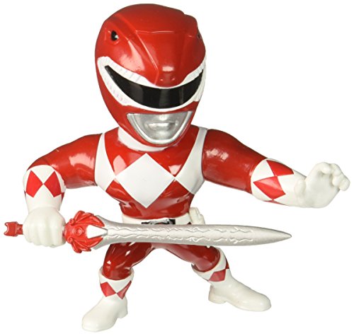 Jada Toys Metals Power Rangers Figura clásica de 4 Pulgadas - Red Ranger (M400) Figura de Juguete