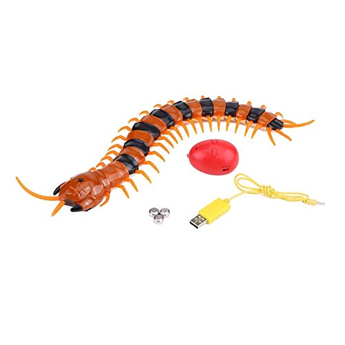 Jadpes Ciempiés RC,Animal Toys RC, 1PC Control Remoto Fake Centipede Scolopendra RC Toy Prank Animal Looks Real Feels Roars and Moves Race