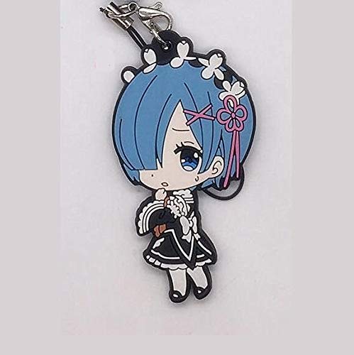 JAPAN OFFICIAL Llavero RE: Zero REM de goma 5,5 cm Starting Life in Another World Anime #5