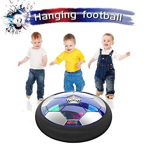 jinclonder Kids Toys Hover Soccer Ball Air Power Soccer with led Light and Foam Bumper Time Killer Toys Football Desk Toy Children Indoor Games Disc Balls Electric Football Games