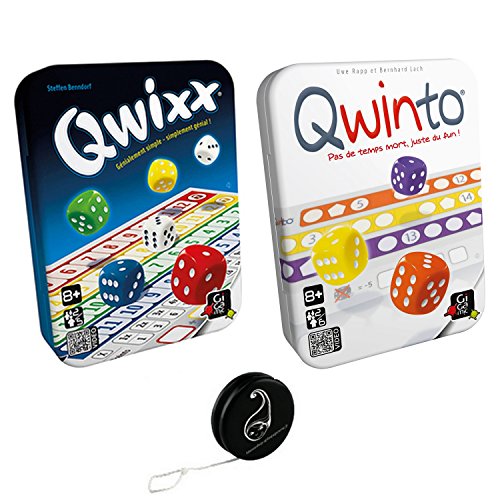 Juego de 2 juegos: Qwixx + Qwinto + 1 Yoyo Blumie.