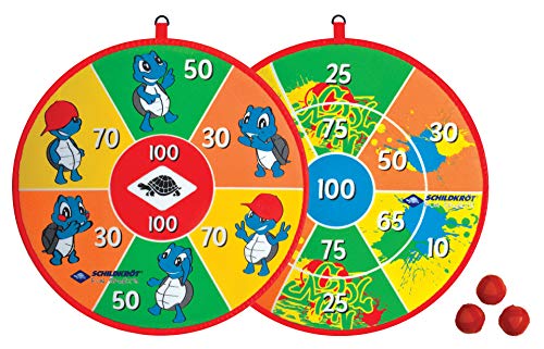 Juego de Dardos Suaves, 1 Tablero Impreso en Ambos Lados con Diferentes Campos de Tiro, 2 x 3 Bolas de Velcro, para 2 Jugadores Juego de Dardos Suaves, 1 Tablero Impreso en Ambos Lados con Diferentes Campos de Tiro, 2 x 3 Bolas de Velcro, para 2 Jugadores