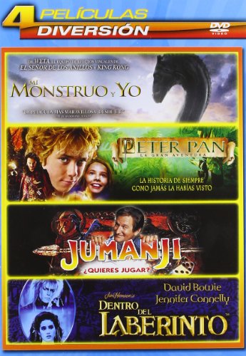 Jumanji / Dentro Del Laberinto / Peter Pan: La Gran Aventura / Mi Monstruo Y Yo - Qua [DVD]