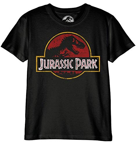 Jurassic Park Bojupamts001 Camiseta, Noir, 116 para Niños