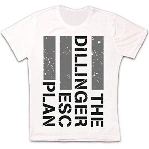 KAIYUAN The Dillinger Escape Plan Logo Mathcore Meshuggah Candiria Unisex T Shirt-XL,White/Men's